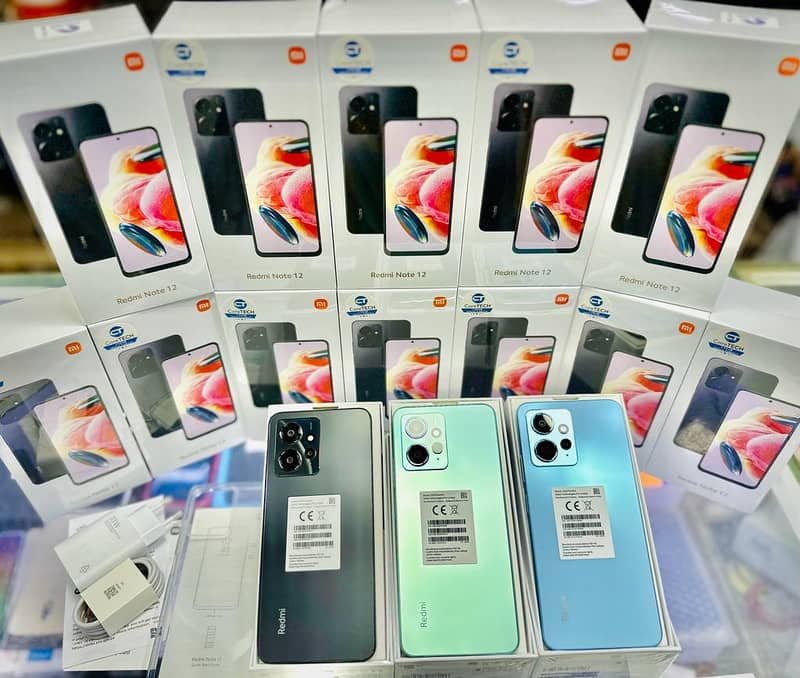 XIAOMI REDMI NOTE 12 BOX PACK OFFICIAL WARRANTY REDMI 13C NOTE 13 PRO