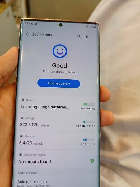 Samsung’not 20 ultra 12/256 GB chocolate coluer minar doth